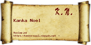 Kanka Noel névjegykártya